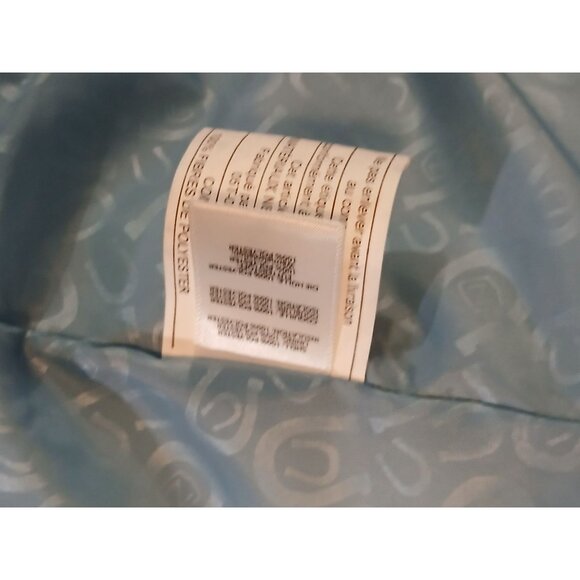 Noble Outfitters Calgary Teal Chevron Quilted Puffer Vest Size M High Collar Log - Picture 10 of 10